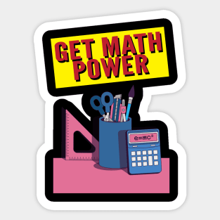 Get Math Power Sticker